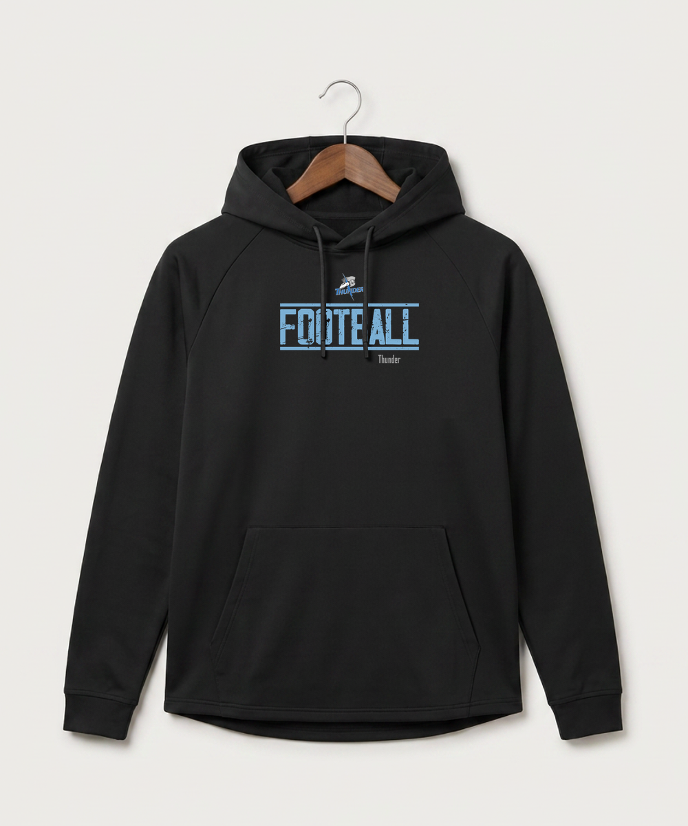 Long Prairie Grey Eagle High School Football (Boys) - Black Hoodie - Full Front