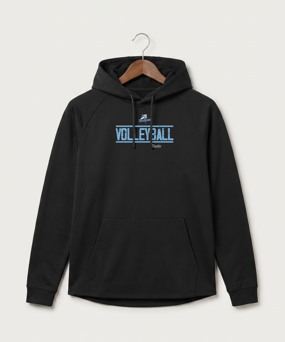 Long Prairie Grey Eagle High School Volleyball (Girls) - Black Hoodie - Full Front