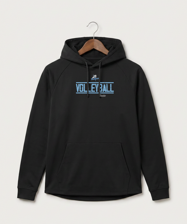 Long Prairie Grey Eagle High School Volleyball (Girls) - Black Hoodie - Full Front