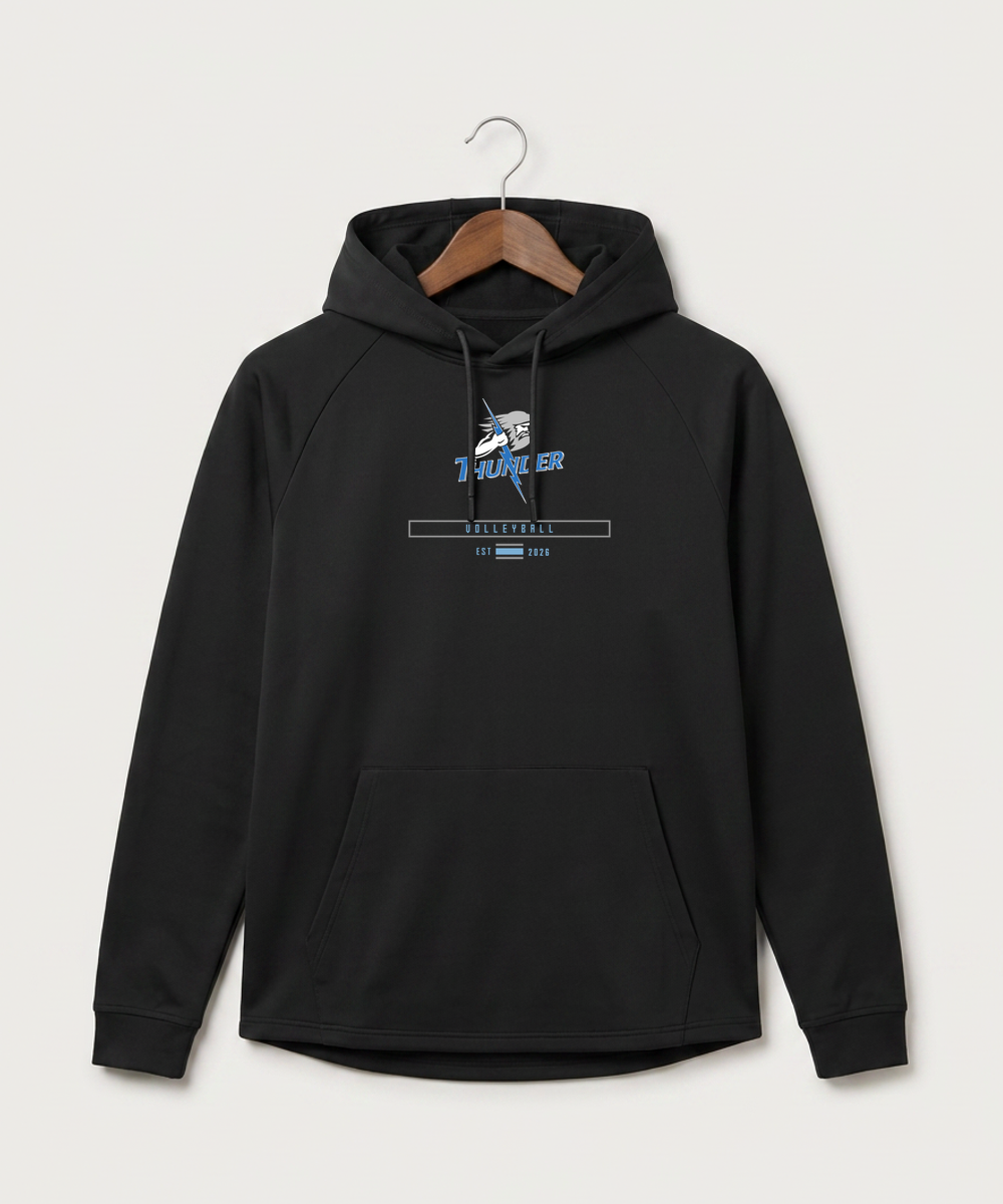 Long Prairie Grey Eagle High School Volleyball (Girls) - Black Hoodie - Full Front
