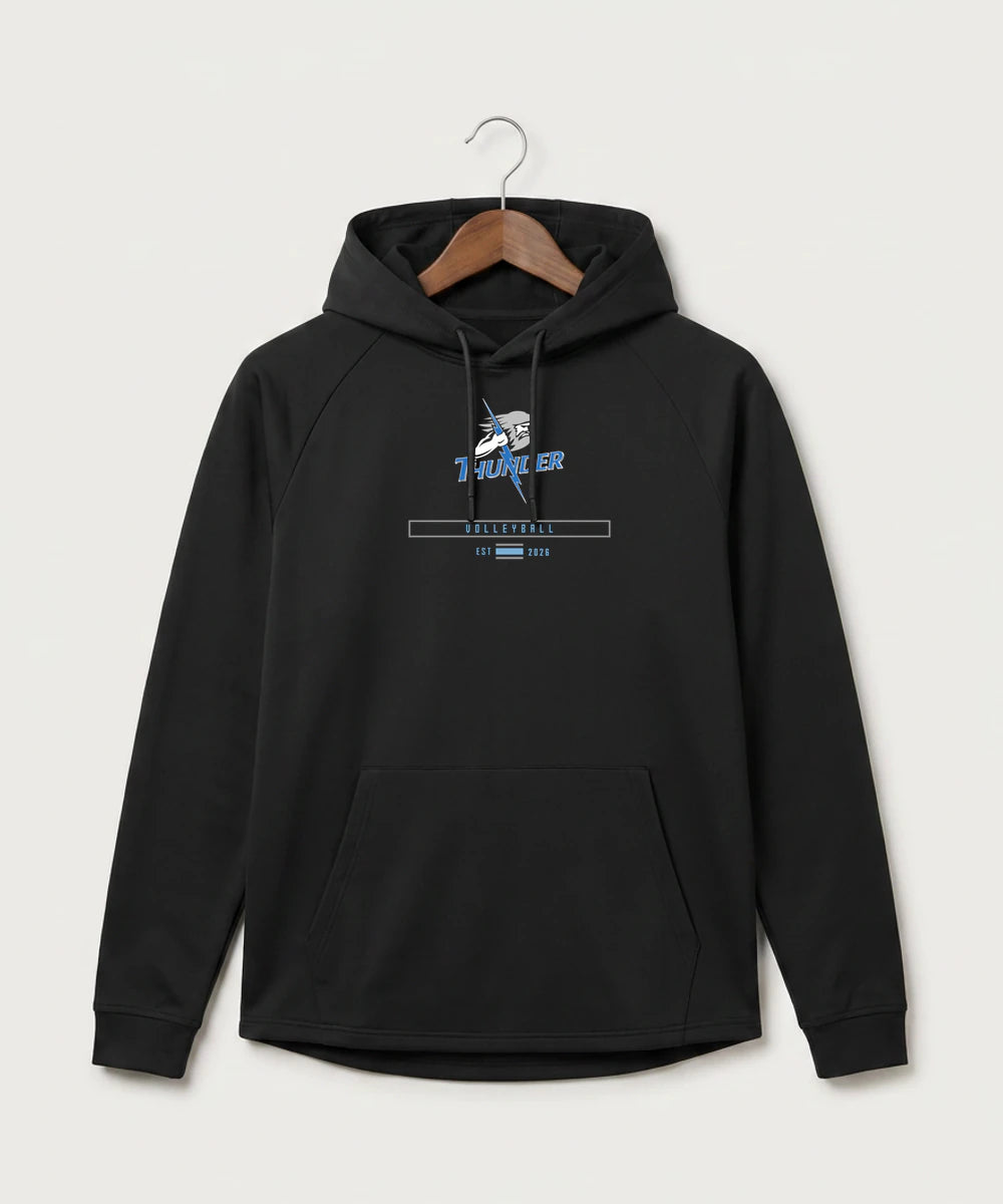Long Prairie Grey Eagle High School Volleyball (Girls) - Black Hoodie - Full Front