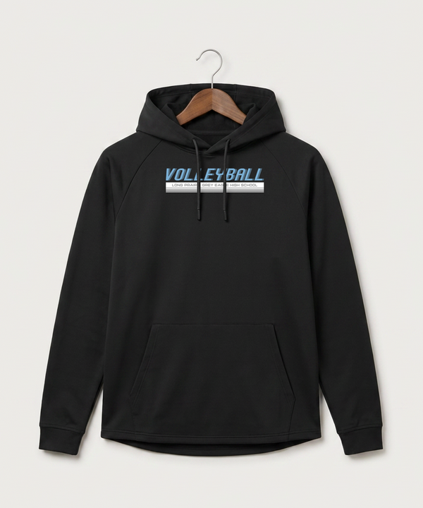 Long Prairie Grey Eagle High School Volleyball (Girls) - Black Hoodie - Full Front