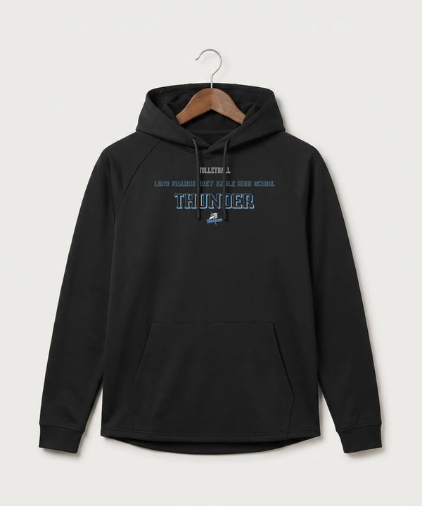 Long Prairie Grey Eagle High School Volleyball (Girls) - Black Hoodie - Full Front