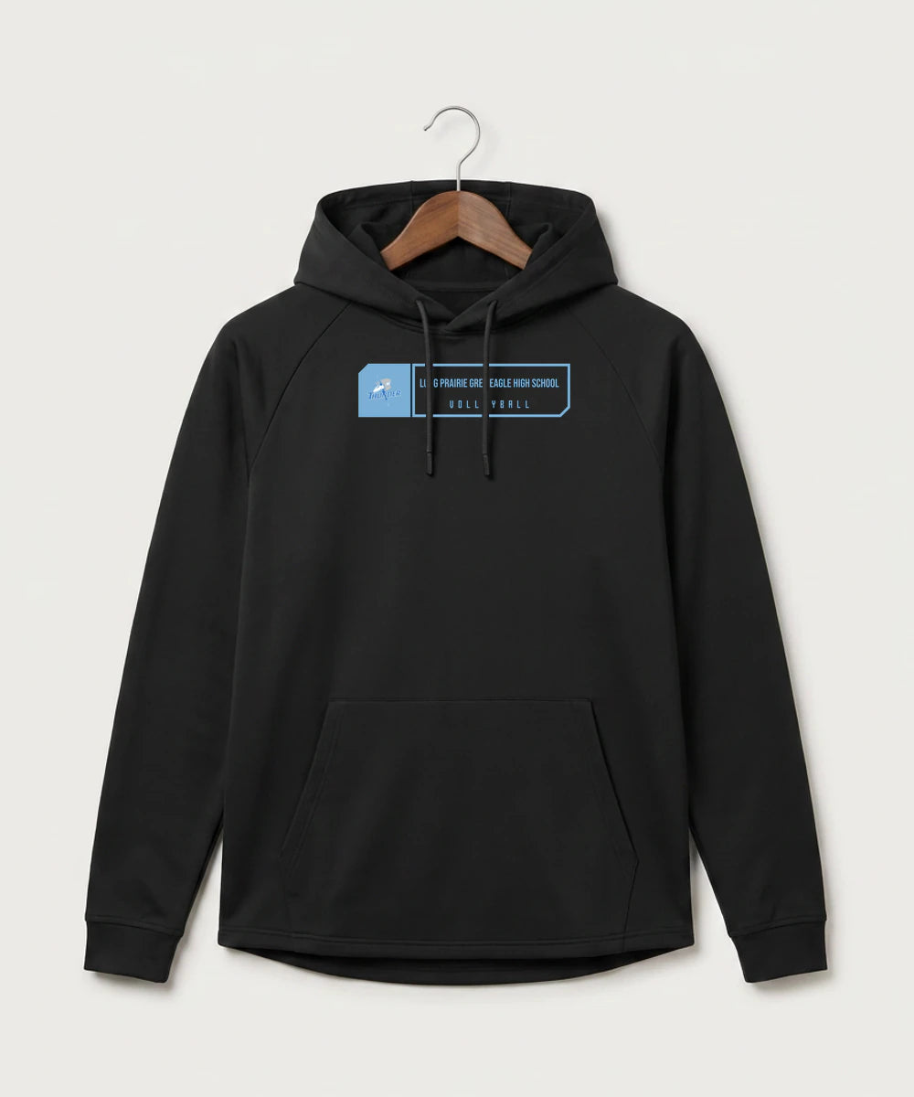 Long Prairie Grey Eagle High School Volleyball (Girls) - Black Hoodie - Full Front