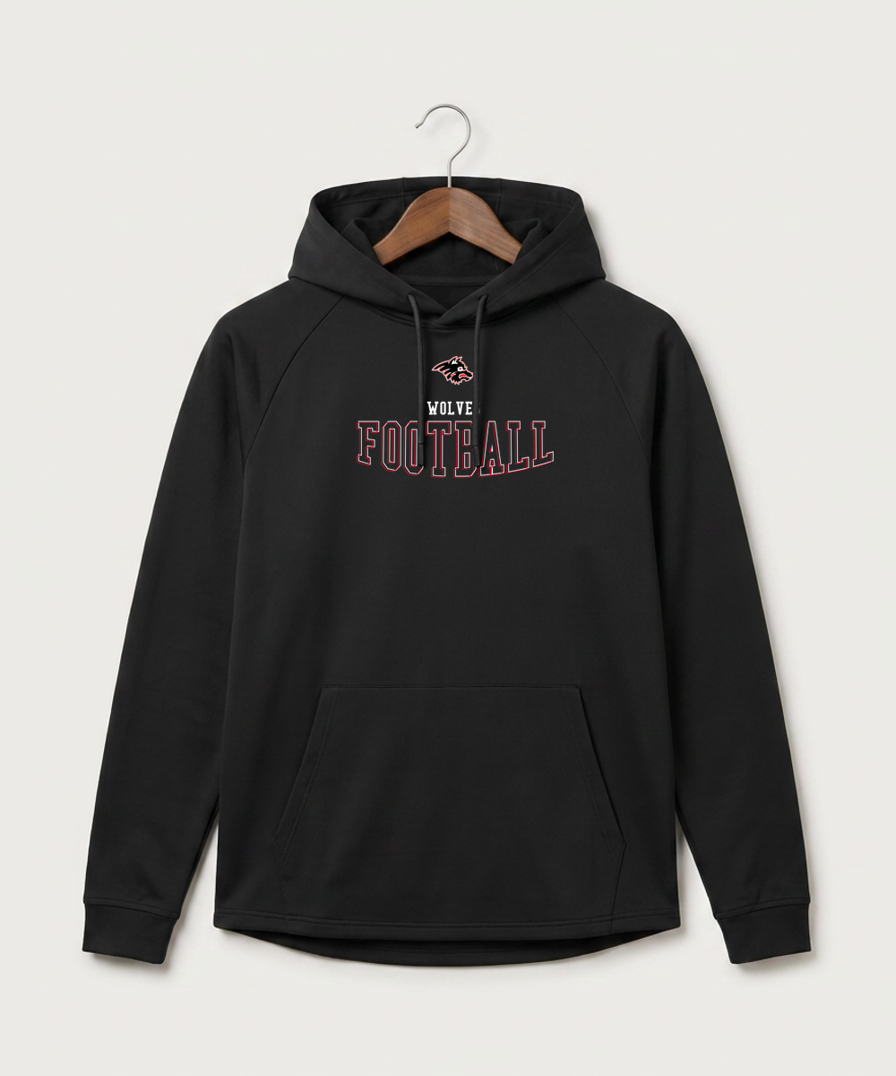 Milaca High School Football (Boys) - Black Hoodie - Full Front