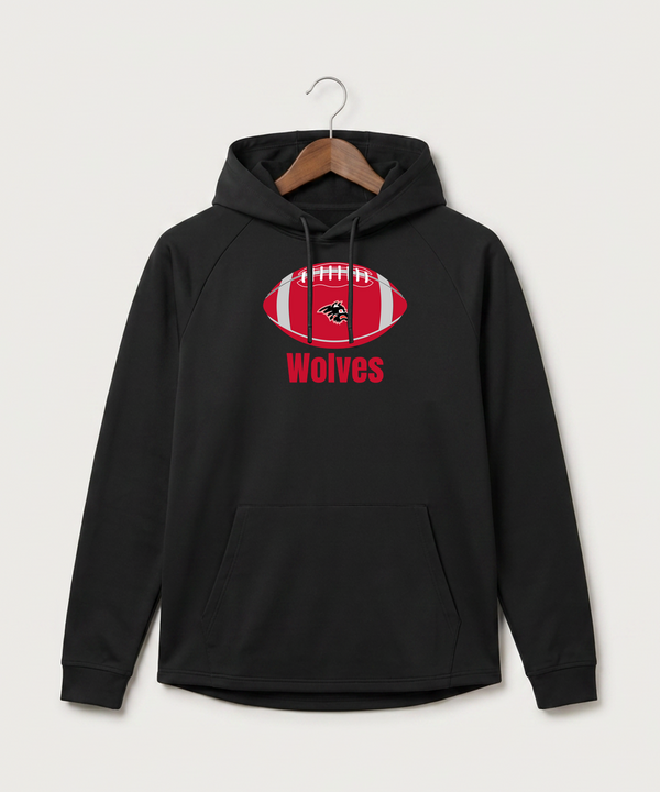 Milaca High School Football (Boys) - Black Hoodie - Full Front