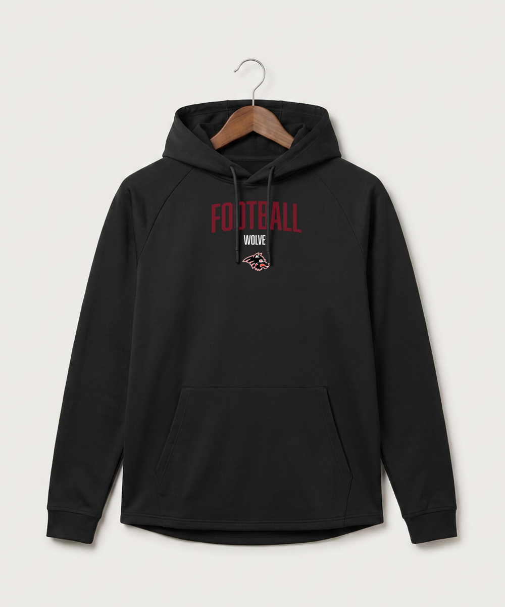 Milaca High School Football (Boys) - Black Hoodie - Full Front