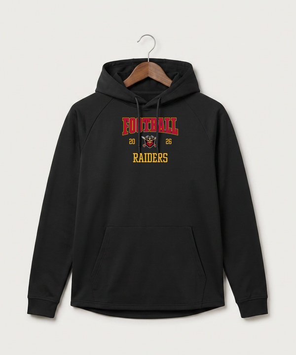 Mille Lacs High School Football (Boys) - Black Hoodie - Full Front