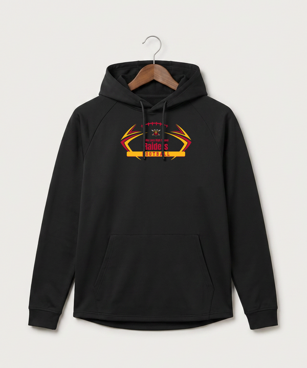 Mille Lacs High School Football (Boys) - Black Hoodie - Full Front