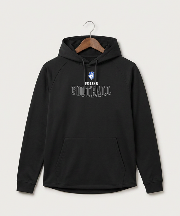 Mora High School Football (Boys) - Black Hoodie - Full Front