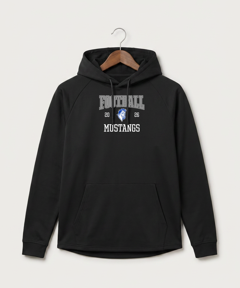 Mora High School Football (Boys) - Black Hoodie - Full Front