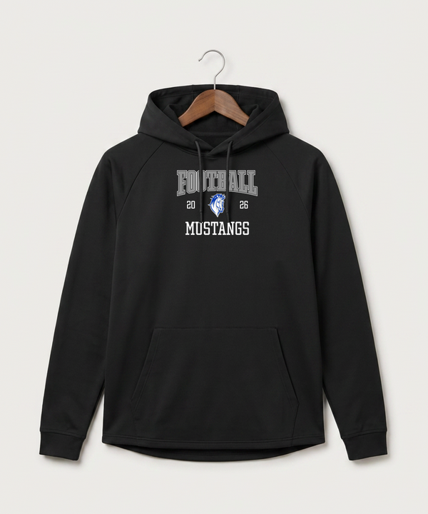 Mora High School Football (Boys) - Black Hoodie - Full Front