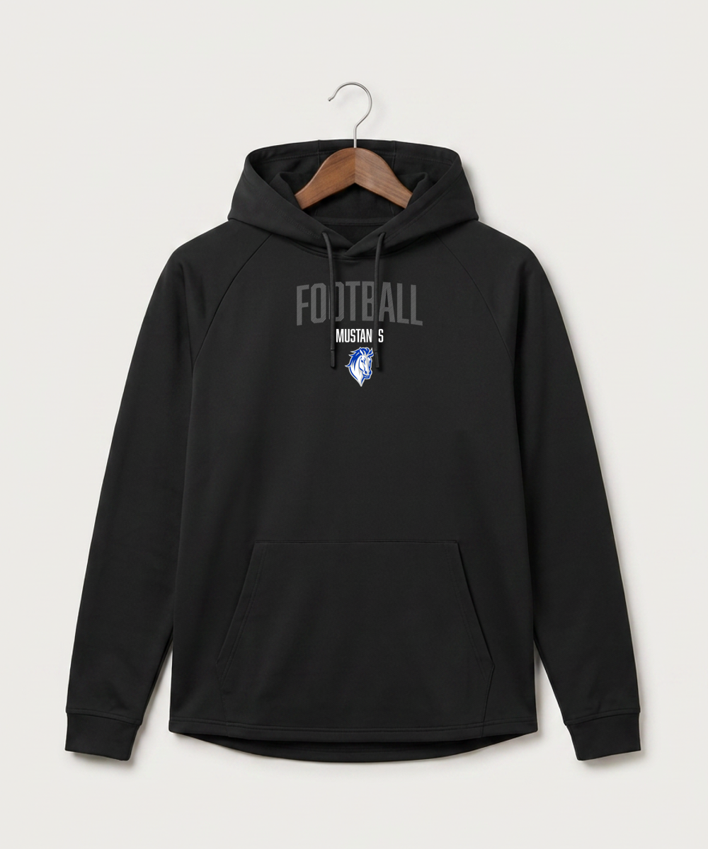 Mora High School Football (Boys) - Black Hoodie - Full Front