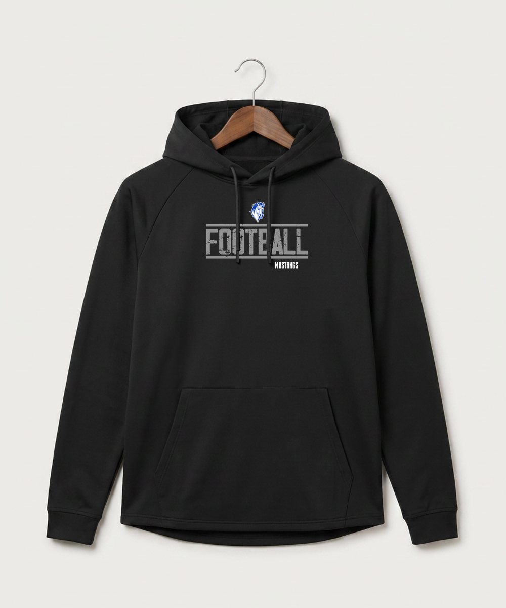 Mora High School Football (Boys) - Black Hoodie - Full Front