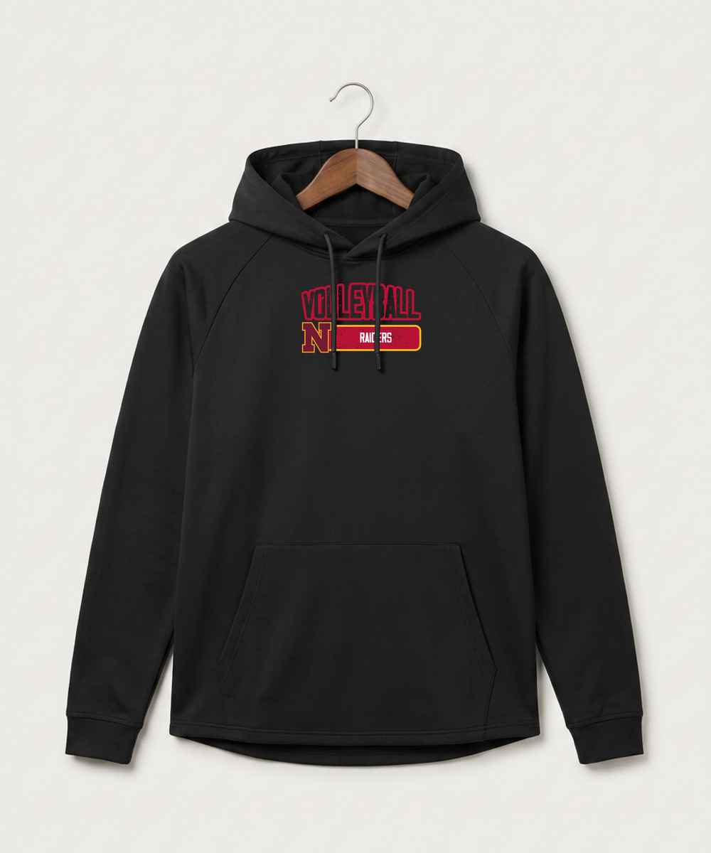 Northfield High School Volleyball (Girls) - Black Hoodie - Full Front
