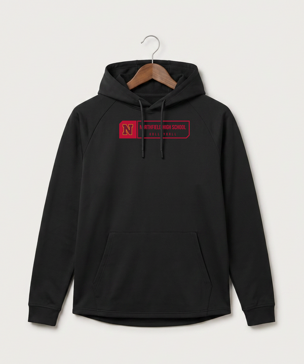 Northfield High School Volleyball (Girls) - Black Hoodie - Full Front