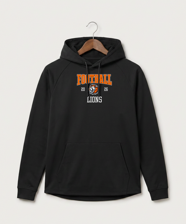 Ogilvie High School Football (Boys) - Black Hoodie - Full Front