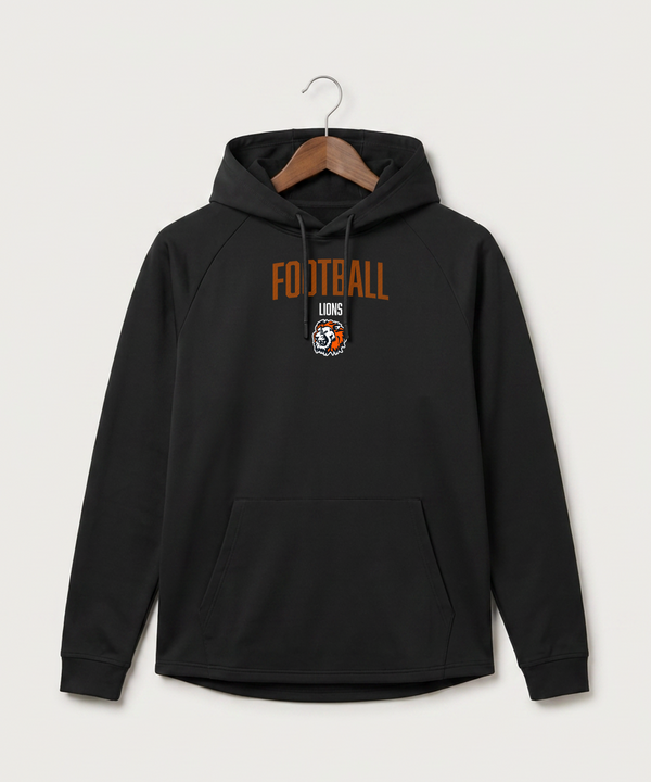 Ogilvie High School Football (Boys) - Black Hoodie - Full Front