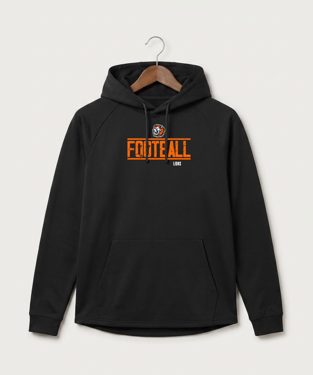 Ogilvie High School Football (Boys) - Black Hoodie - Full Front