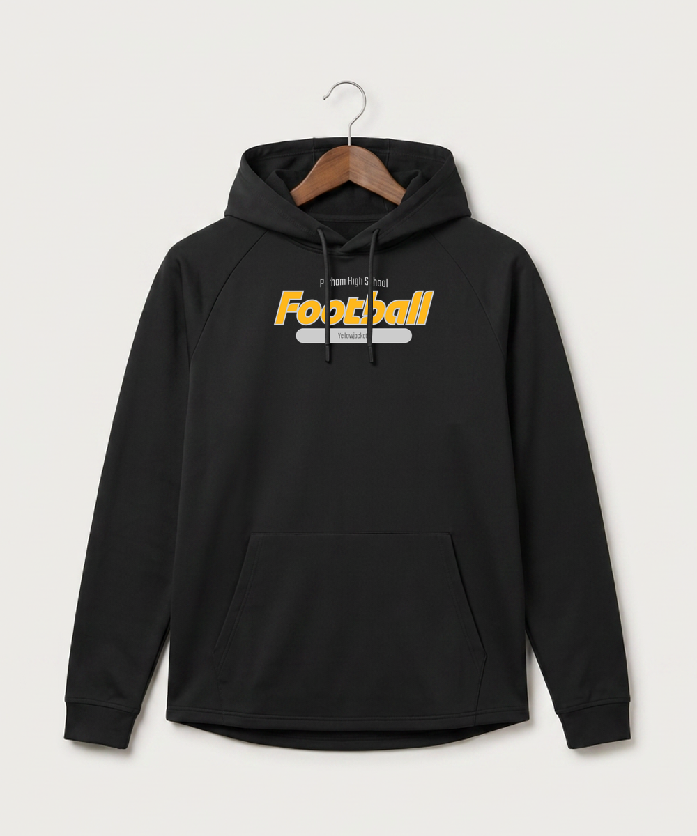 Perham High School Football (Boys) - Black Hoodie - Full Front