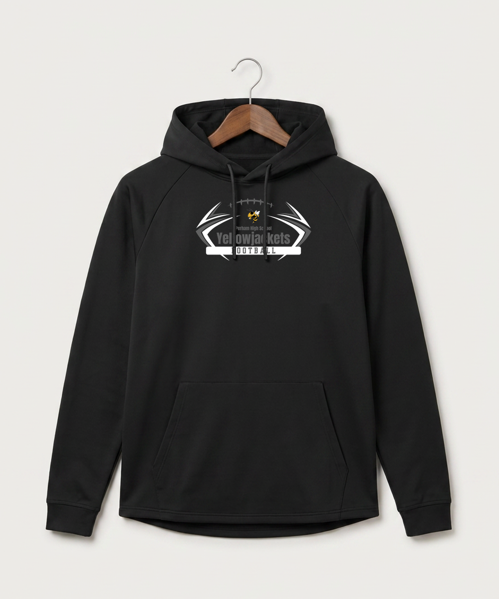 Perham High School Football (Boys) - Black Hoodie - Full Front