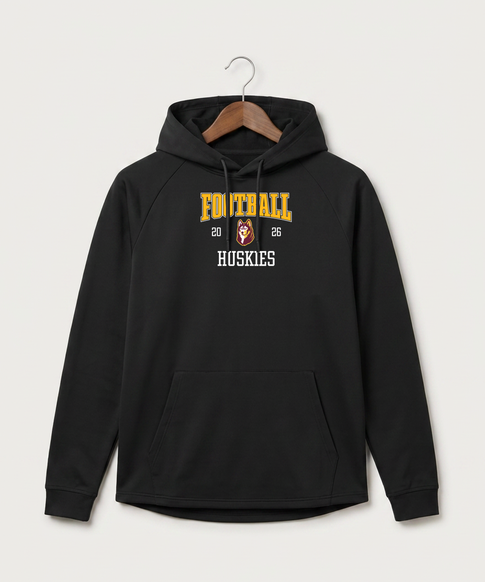 Pillager High School Football (Boys) - Black Hoodie - Full Front