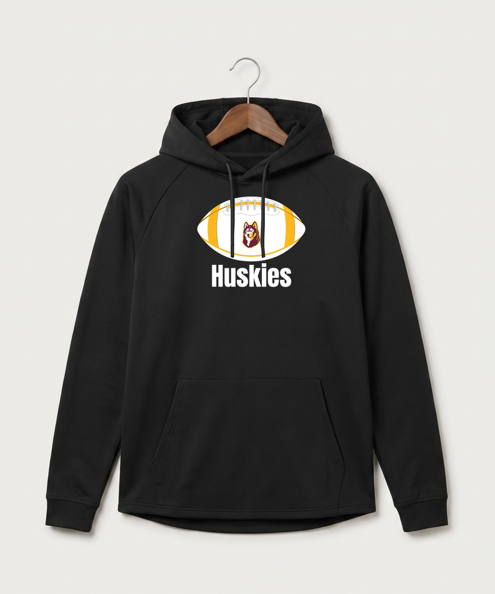 Pillager High School Football (Boys) - Black Hoodie - Full Front