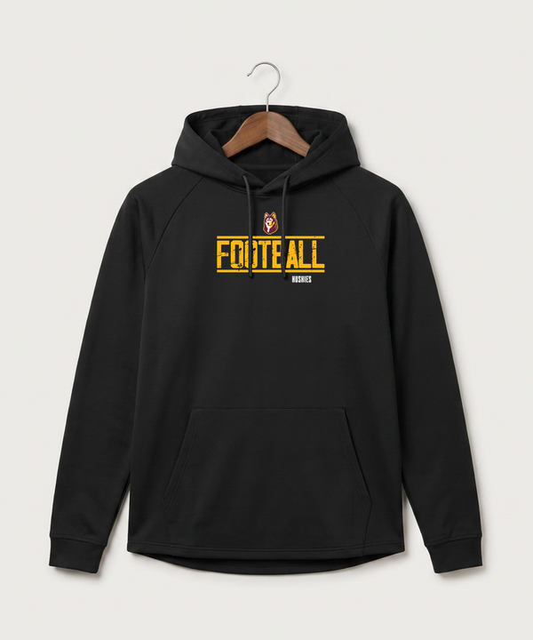 Pillager High School Football (Boys) - Black Hoodie - Full Front