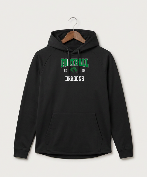 Pine City High School Football (Boys) - Black Hoodie - Full Front