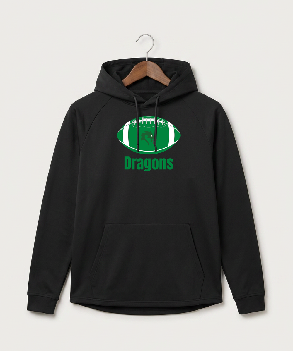 Pine City High School Football (Boys) - Black Hoodie - Full Front