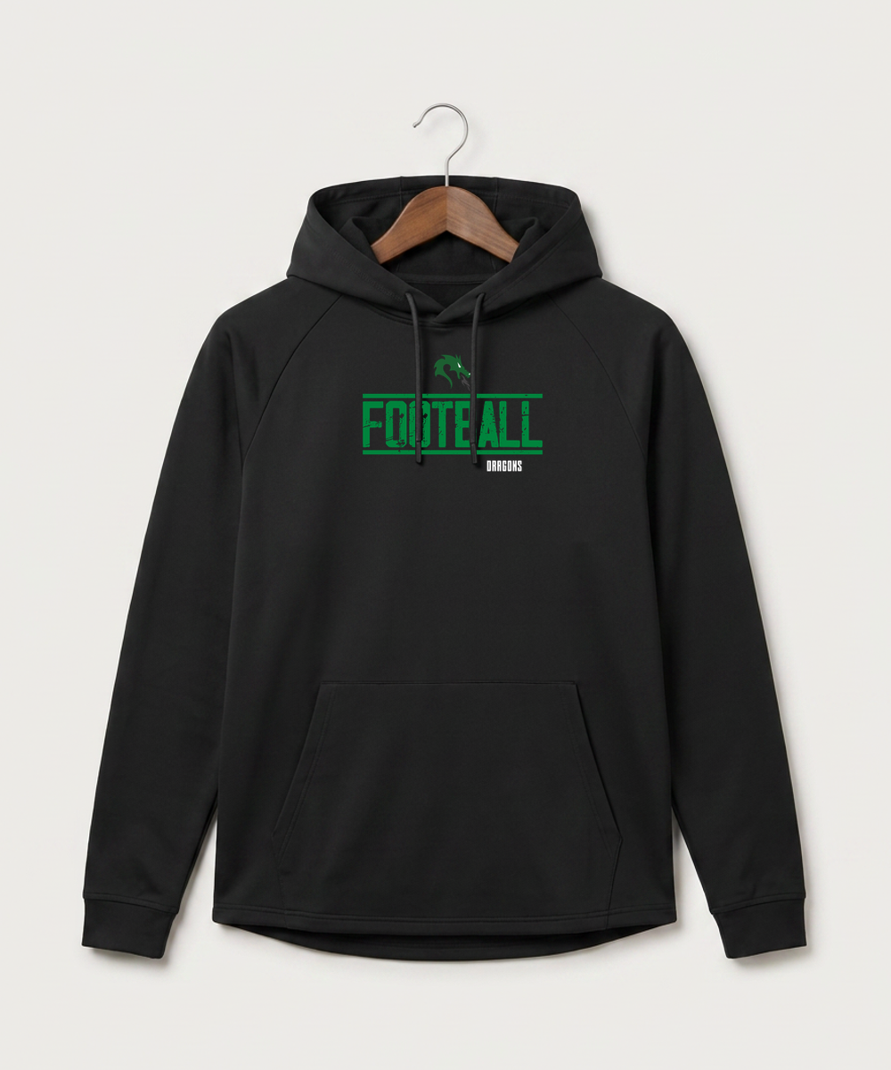 Pine City High School Football (Boys) - Black Hoodie - Full Front
