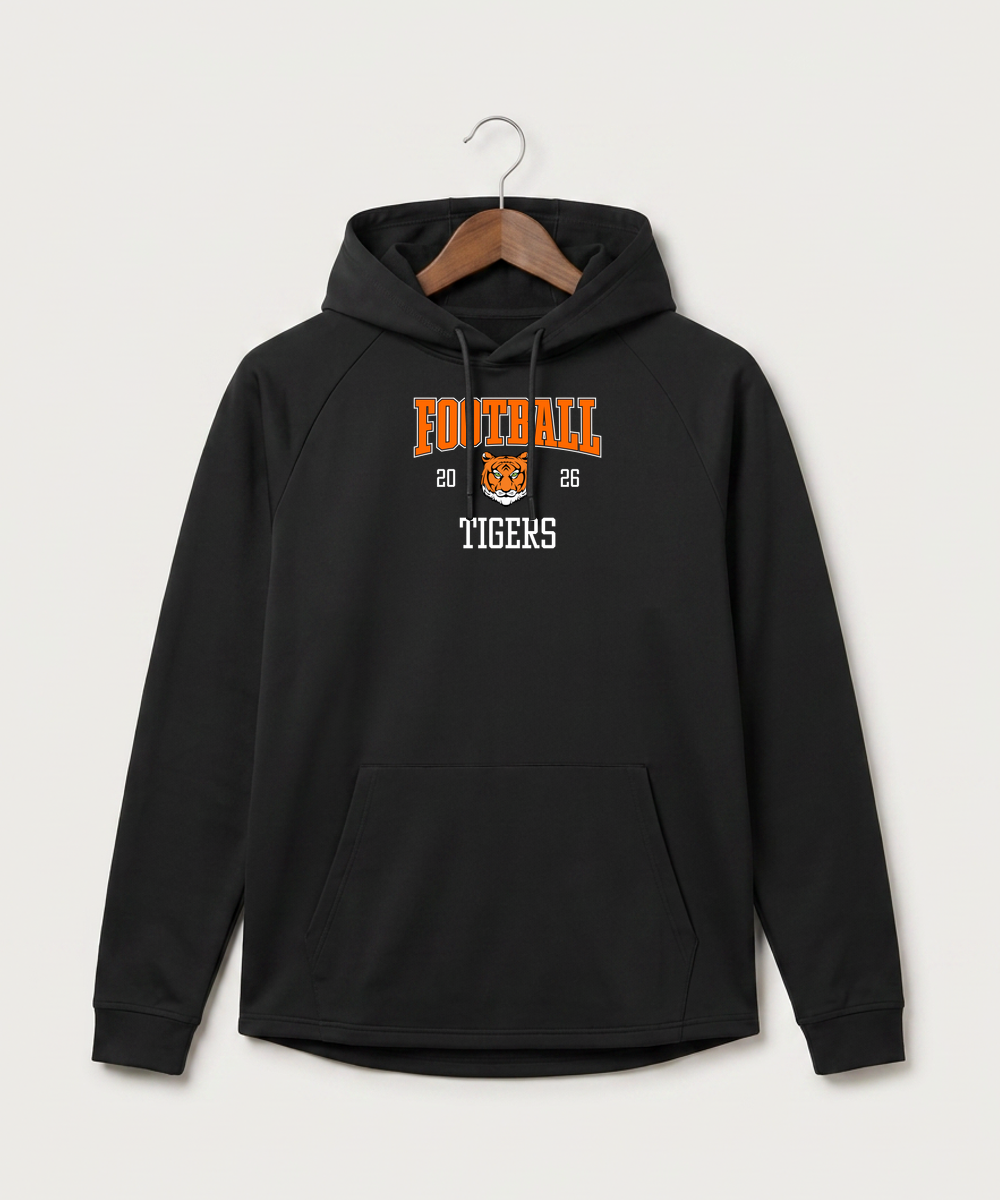 Princeton High School Football (Boys) - Black Hoodie - Full Front