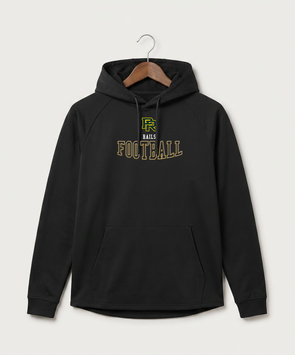Proctor High School Football (Boys) - Black Hoodie - Full Front
