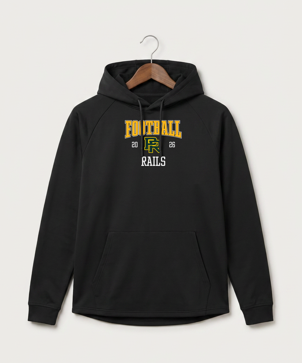 Proctor High School Football (Boys) - Black Hoodie - Full Front