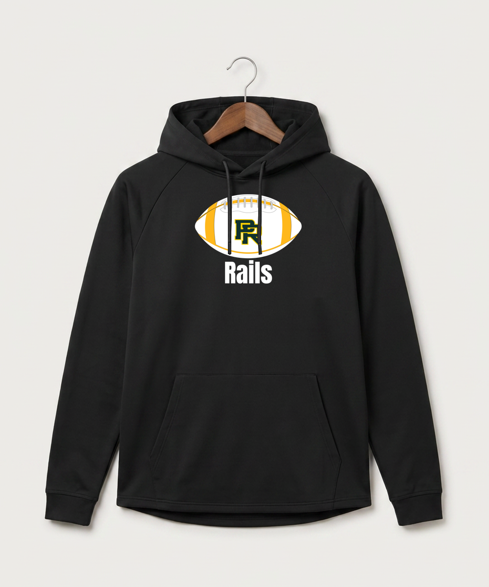 Proctor High School Football (Boys) - Black Hoodie - Full Front