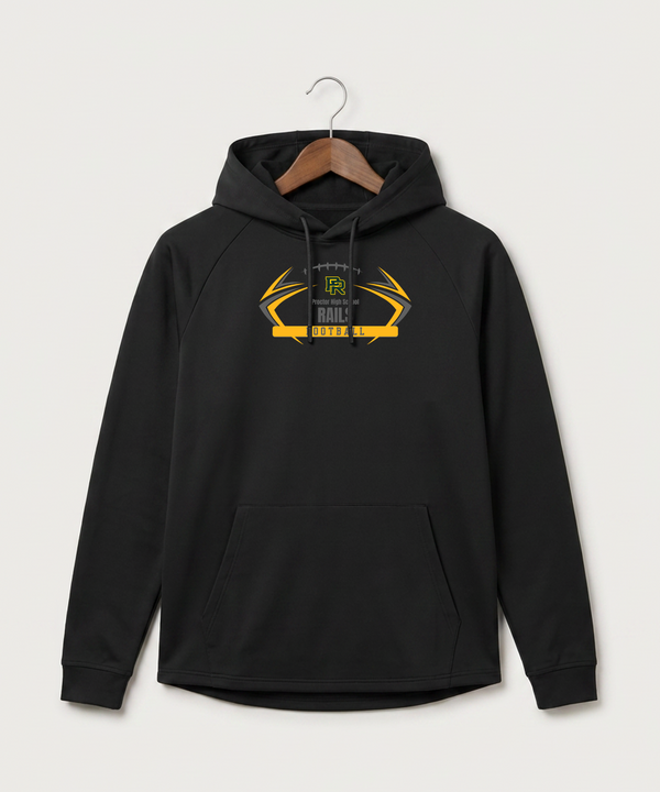Proctor High School Football (Boys) - Black Hoodie - Full Front