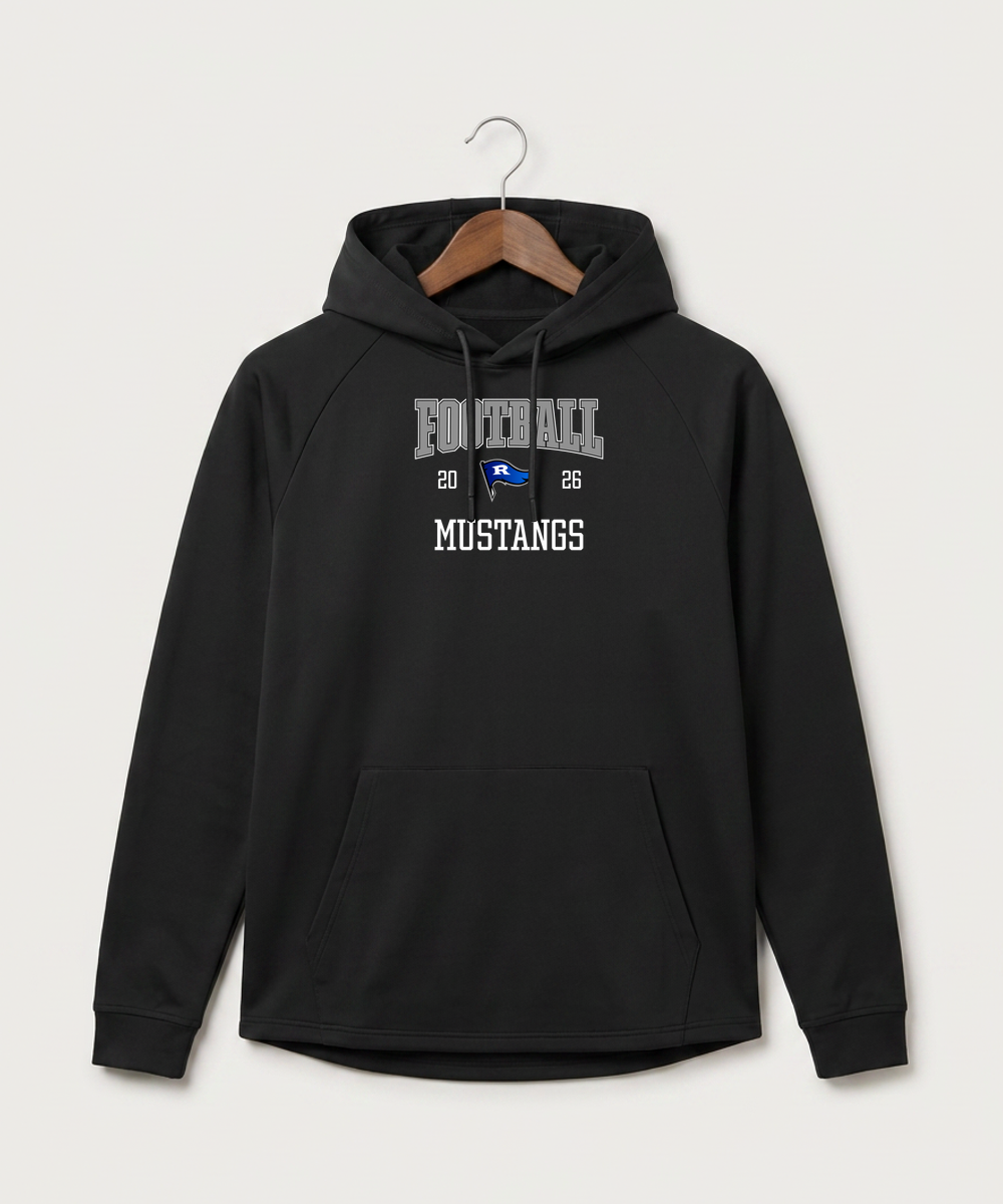 Red Lake County Central Football (Boys) - Black Hoodie - Full Front