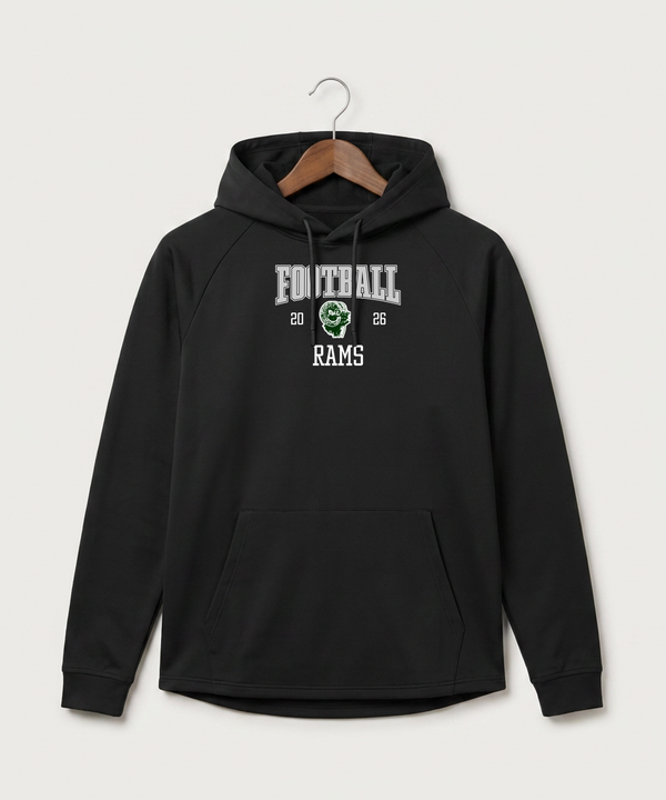 Roseau High School Football (Boys) - Black Hoodie - Full Front