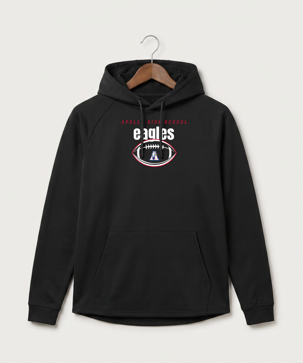 Apollo High School Football (Boys) - Black Hoodie - Full Front