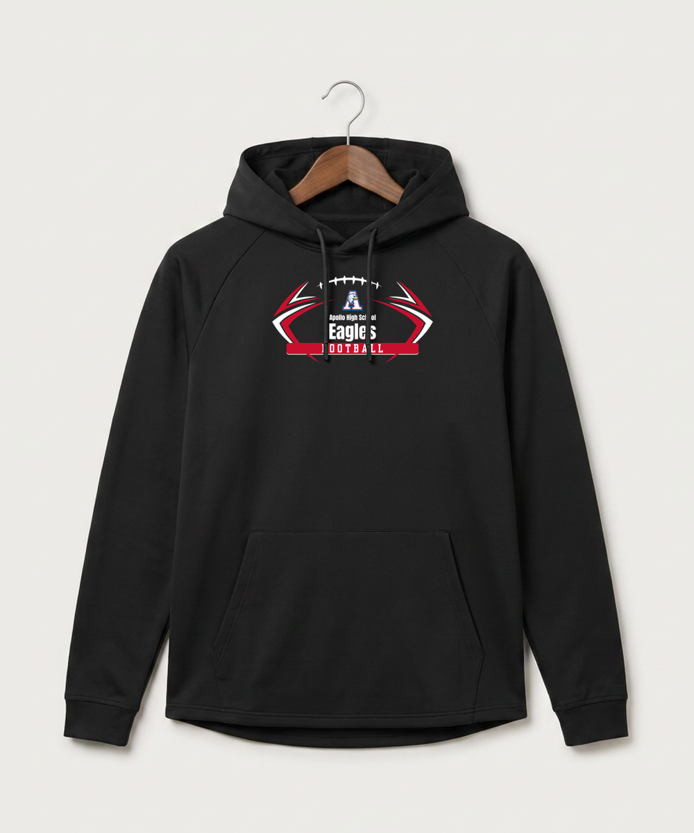Apollo High School Football (Boys) - Black Hoodie - Full Front