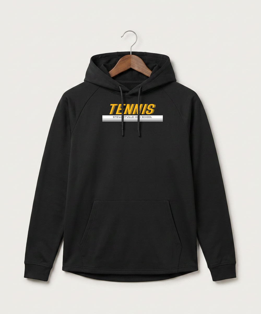Stewartville High School Tennis (Coed) - Black Hoodie - Full Front