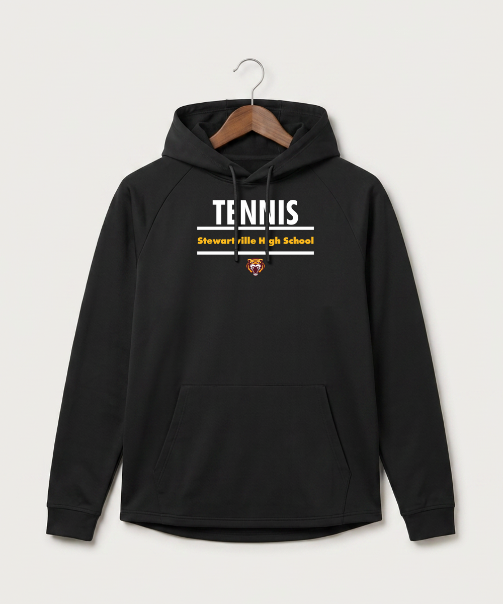 Stewartville High School Tennis (Coed) - Black Hoodie - Full Front