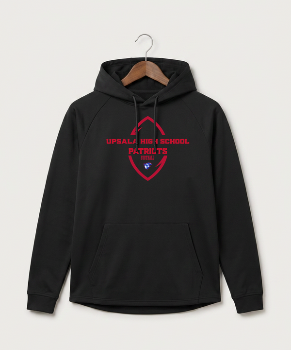 Upsala High School Football (Boys) - Black Hoodie - Full Front