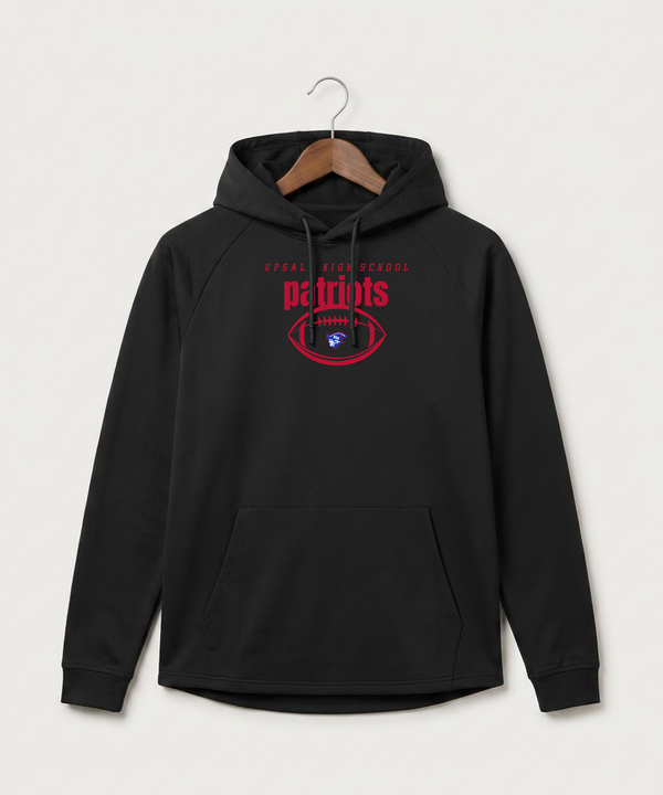 Upsala High School Football (Boys) - Black Hoodie - Full Front