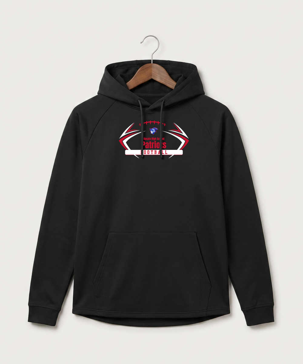 Upsala High School Football (Boys) - Black Hoodie - Full Front