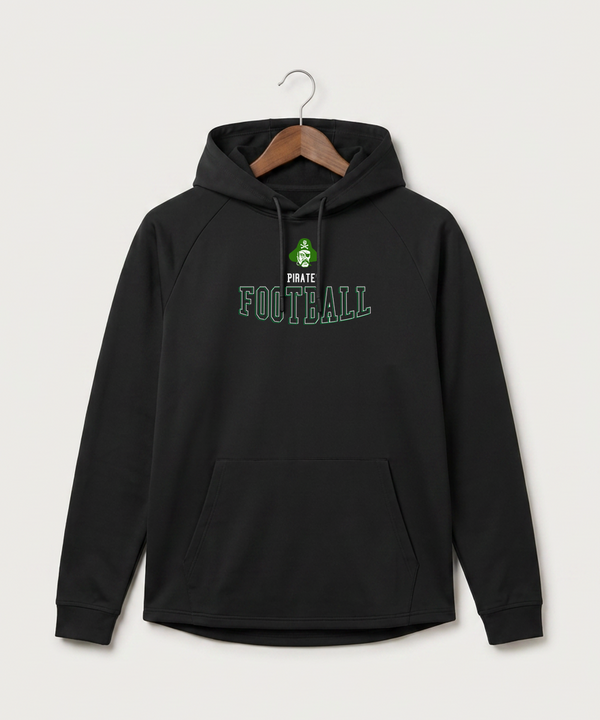 Verndale High School Football (Boys) - Black Hoodie - Full Front