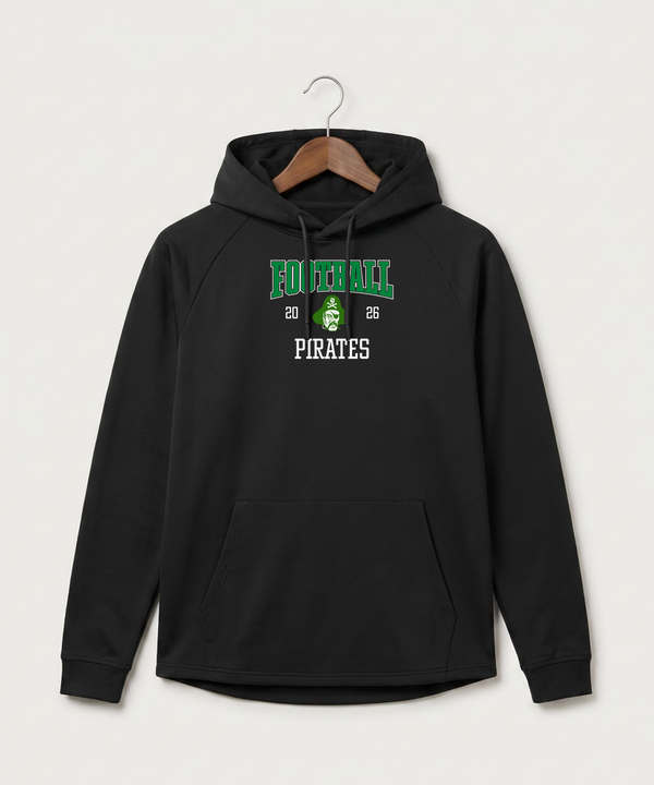 Verndale High School Football (Boys) - Black Hoodie - Full Front