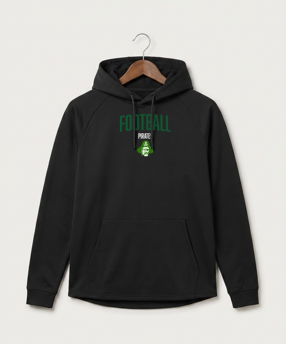 Verndale High School Football (Boys) - Black Hoodie - Full Front