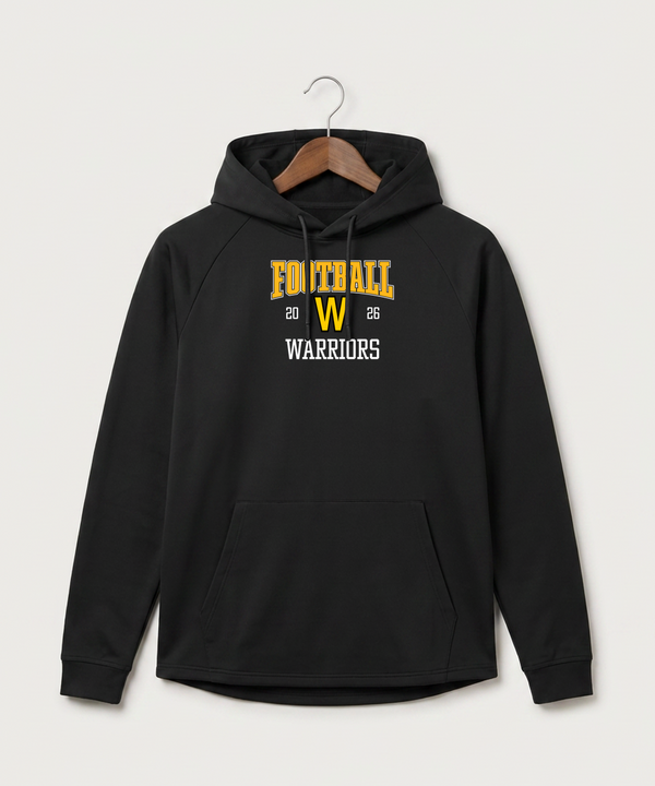Warroad High School Football (Boys) - Black Hoodie - Full Front