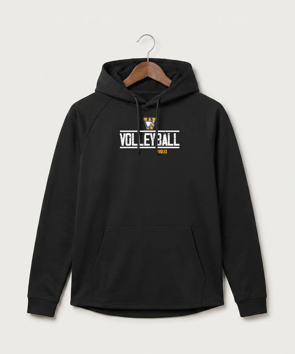 Windom Area High School Volleyball (Girls) - Black Hoodie - Full Front